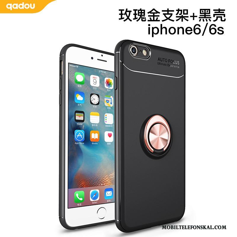 iPhone 6/6s Skal Skydd Mobil Telefon Svart Mjuk All Inclusive Magnetic Support