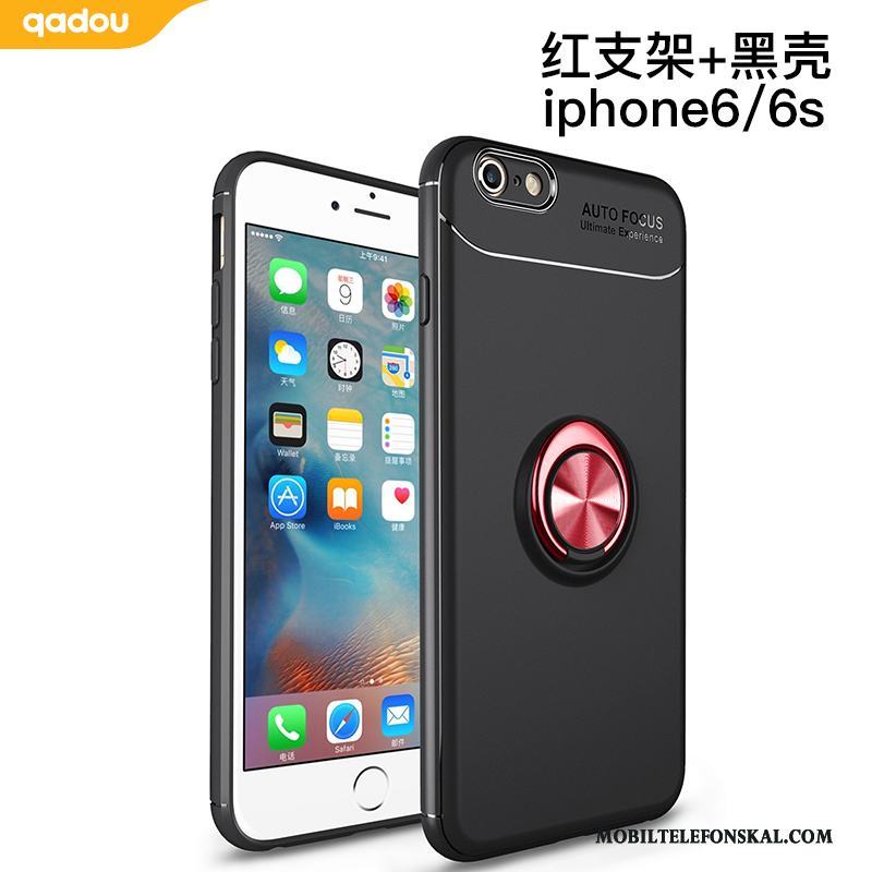 iPhone 6/6s Skal Skydd Mobil Telefon Svart Mjuk All Inclusive Magnetic Support