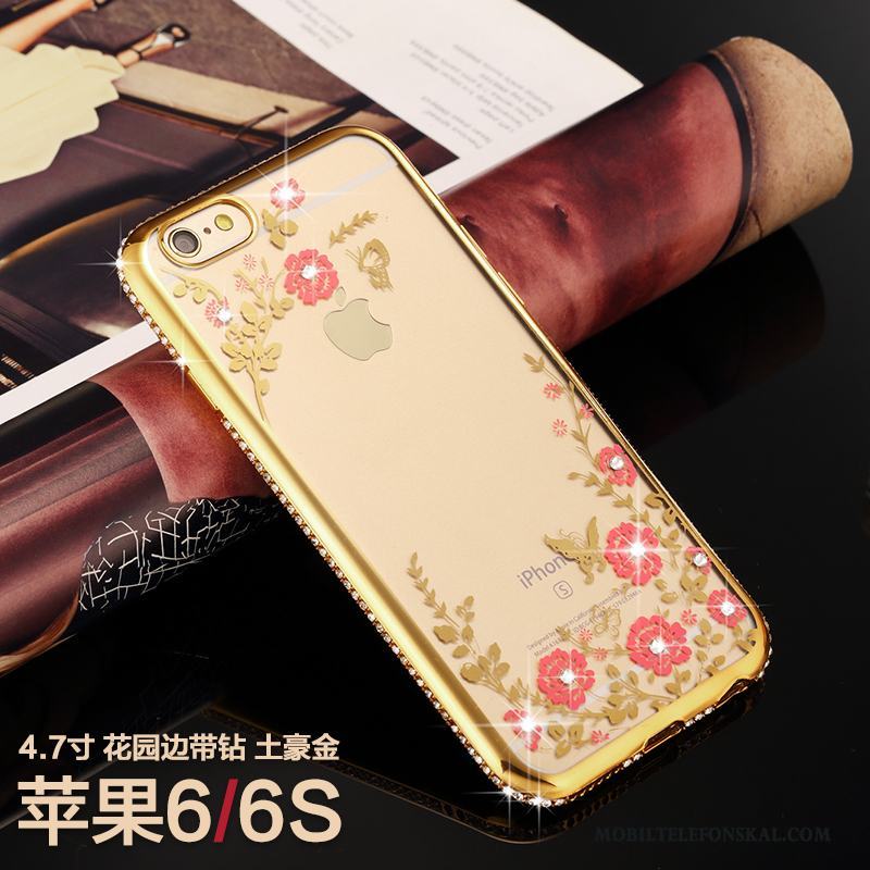 iPhone 6/6s Skal Telefon Lyxiga Strass Ny Trend Varumärke All Inclusive Rosa Guld