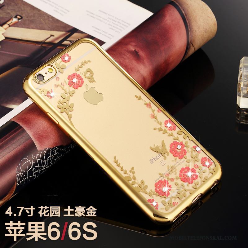 iPhone 6/6s Skal Telefon Lyxiga Strass Ny Trend Varumärke All Inclusive Rosa Guld