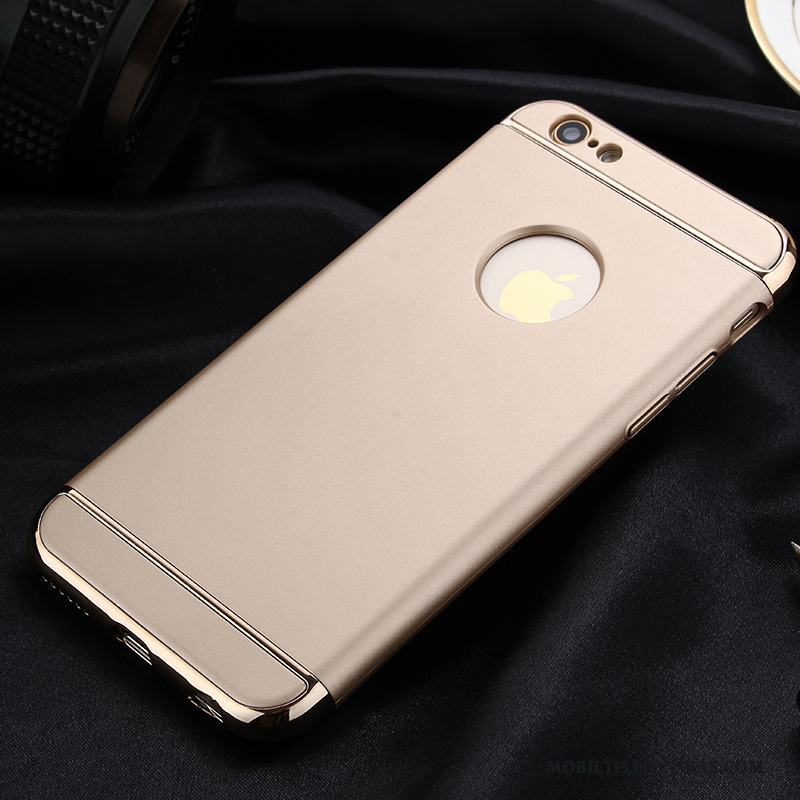 iPhone 6/6s Skydd Frame Röd Fodral Skal Telefon Guld Plating