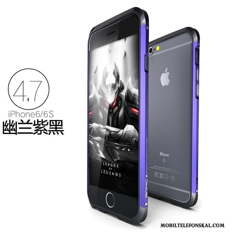 iPhone 6/6s Slim Frame Skal Blå Telefon Metall Fodral
