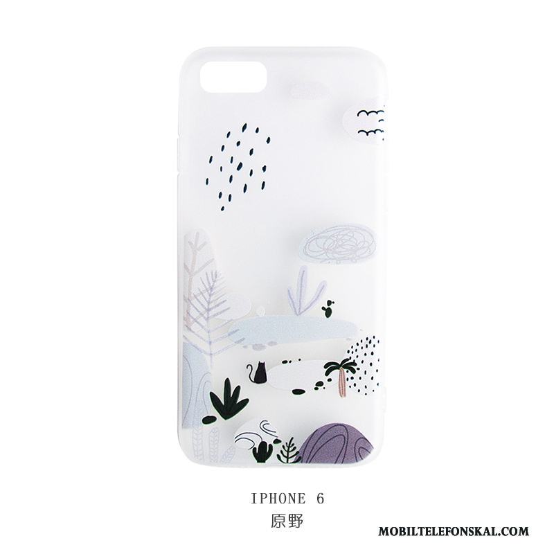 iPhone 6/6s Transparent All Inclusive Vacker Kreativa Skal Telefon Silikon Hjärta