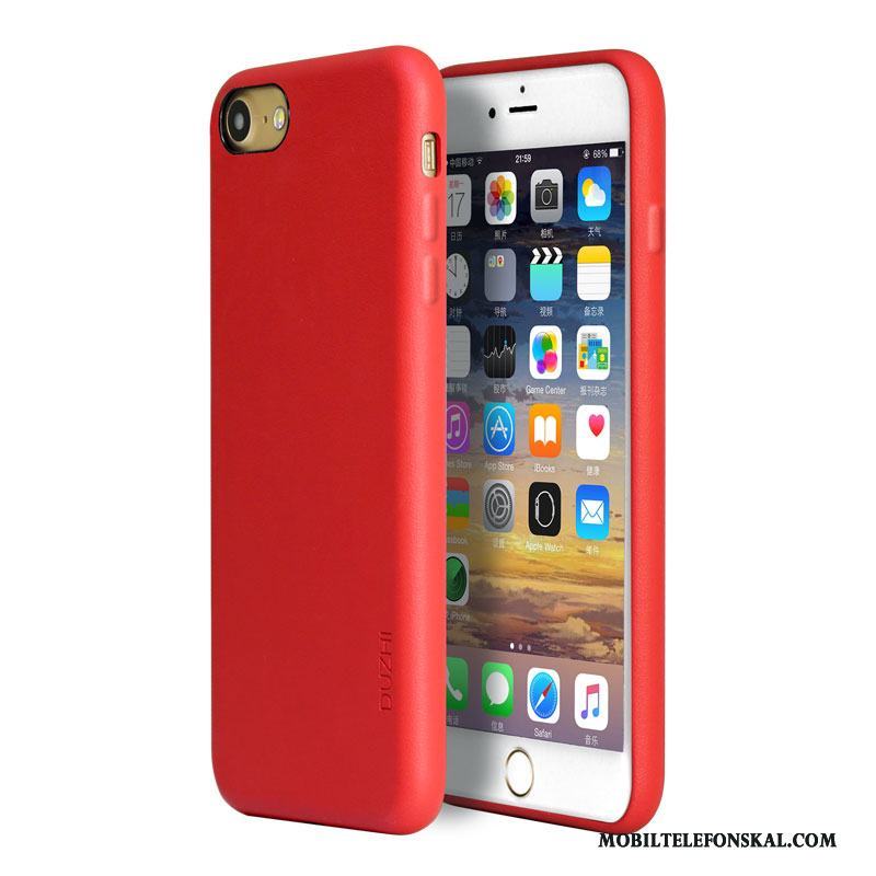 iPhone 7 Fallskydd Mobil Telefon Fodral Par Skal Telefon All Inclusive Röd