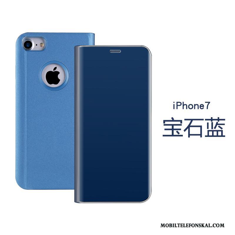 iPhone 7 Fodral Skal Telefon Täcka Tredimensionell Kinesisk Drake Läderfodral Spegel