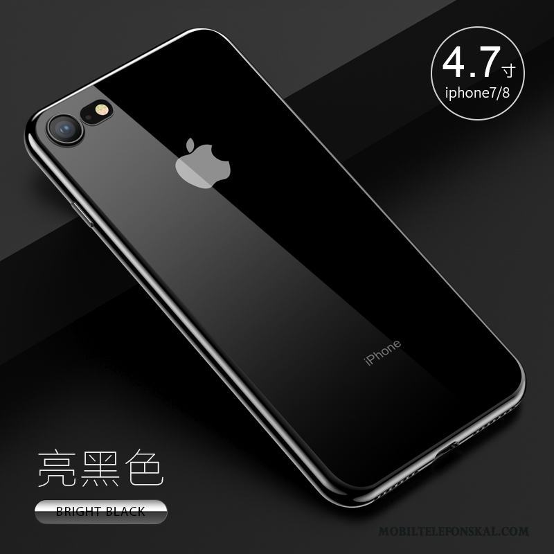 iPhone 7 Guld Mjuk Silikon Skal Transparent All Inclusive Telefon