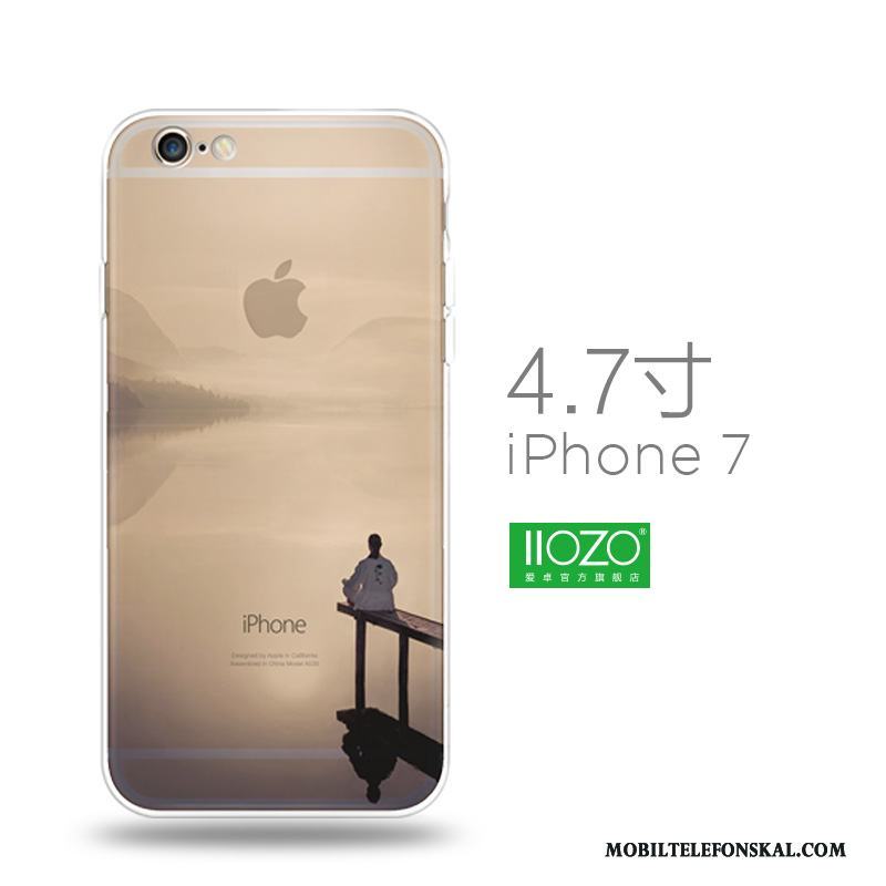 iPhone 7 Kreativa Fodral All Inclusive Fallskydd Kinesisk Stil Silikon Skal Telefon