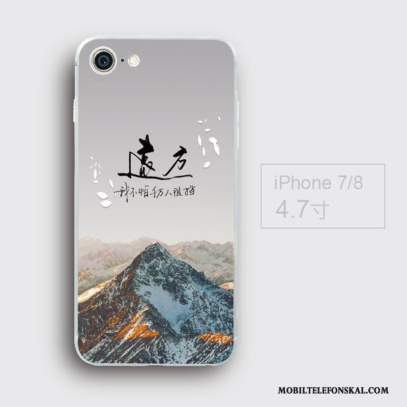 iPhone 7 Kreativa Fodral All Inclusive Fallskydd Kinesisk Stil Silikon Skal Telefon