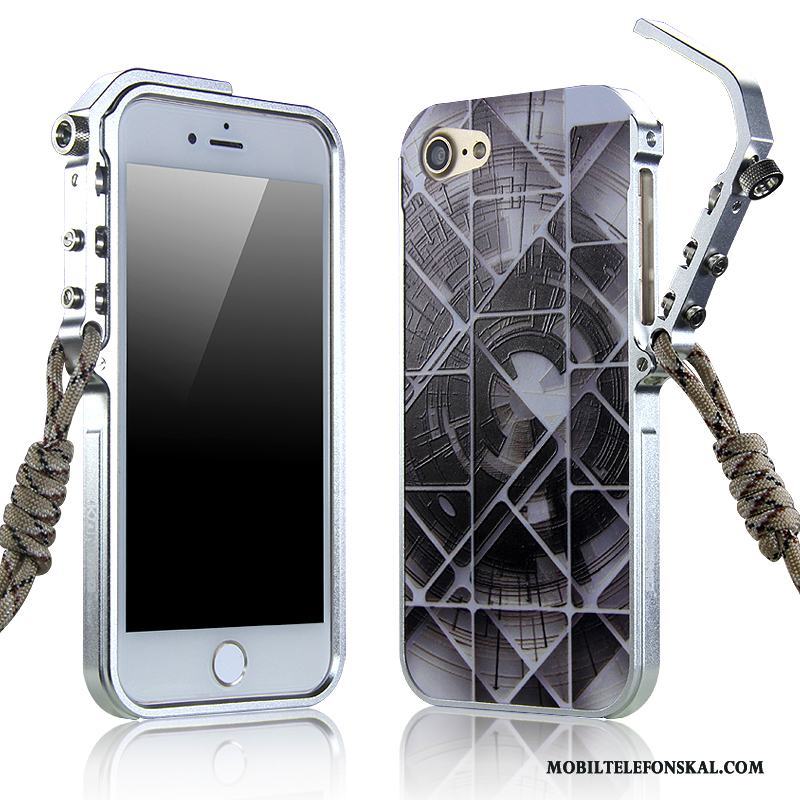 iPhone 7 Metall Mobil Telefon Frame Fallskydd Trend Skal Telefon Fodral