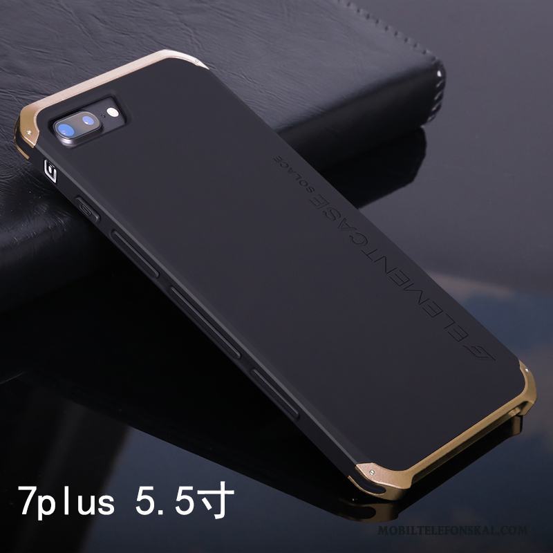 iPhone 7 Plus Fallskydd Nubuck Skal Telefon Metall All Inclusive Hård Fodral