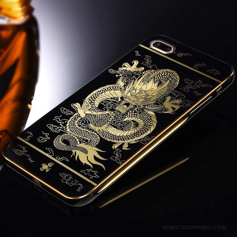 iPhone 7 Plus Metall Skal Telefon Trend Kreativa Rosa Guld Fallskydd Frame