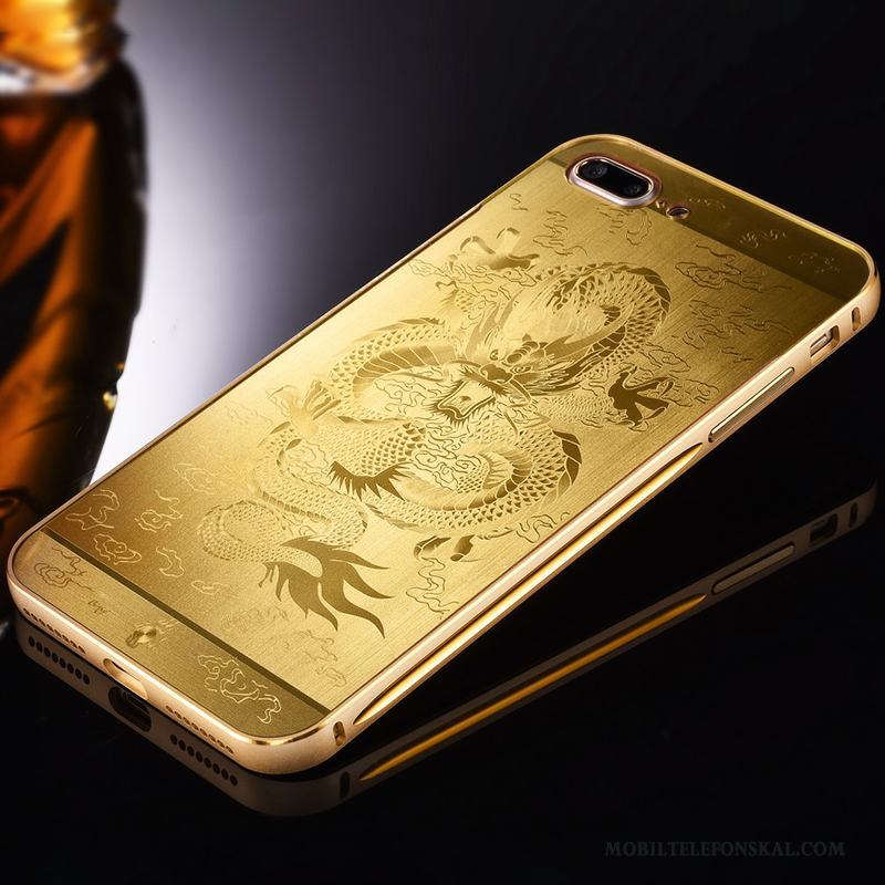 iPhone 7 Plus Metall Skal Telefon Trend Kreativa Rosa Guld Fallskydd Frame