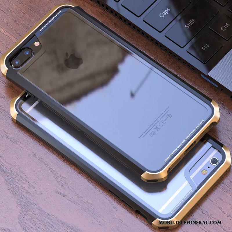 iPhone 7 Plus Ny Purpur Skal Telefon All Inclusive Transparent Frame Glas