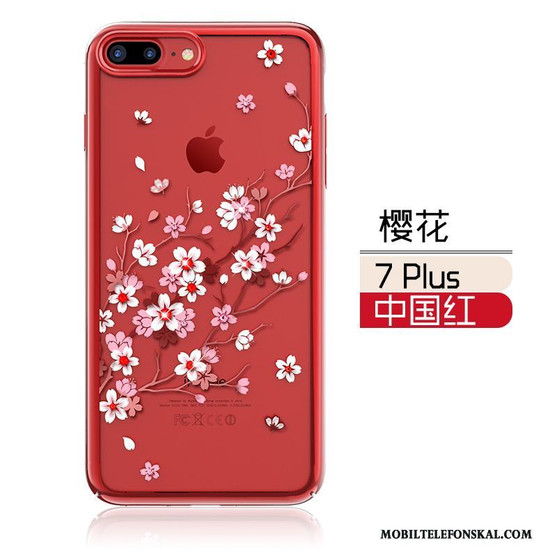 iPhone 7 Plus Röd Silikon Personlighet Ny Kreativa Fodral Skal Telefon