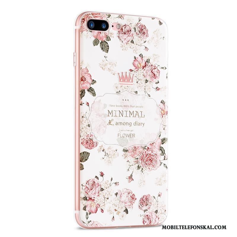 iPhone 7 Plus Skal Kreativa Silikon Ny Fodral Personlighet All Inclusive Rosa