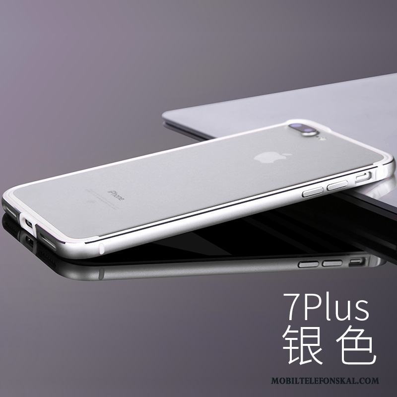 iPhone 7 Plus Skal Telefon Lyxiga Fallskydd Silikon Fodral Guld Metall
