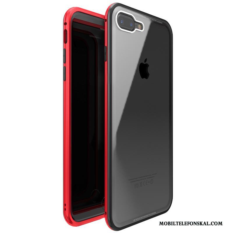iPhone 7 Plus Skal Telefon Skydd Härdat Glas Fodral All Inclusive Metall Fallskydd