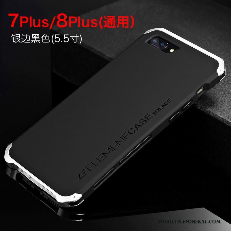iPhone 7 Plus Svart Metall Trend Fallskydd Skal Telefon Frame Ny
