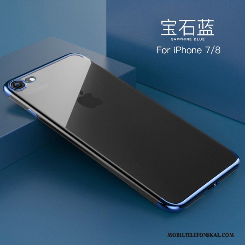 iPhone 7 Rosa Guld Tunn Skal Telefon Skydd Plating Silikon Transparent