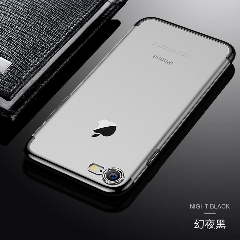 iPhone 7 Skal Silikon Pu Transparent Mjuk Slim Fodral Blå