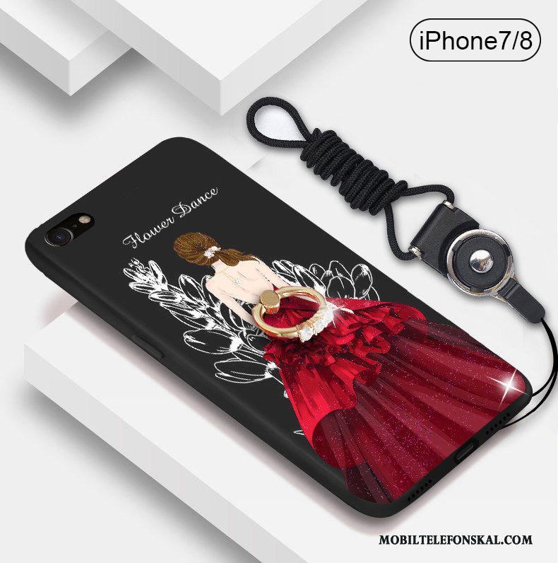 iPhone 7 Skal Telefon All Inclusive Fodral Trend Varumärke Ny Röd Silikon