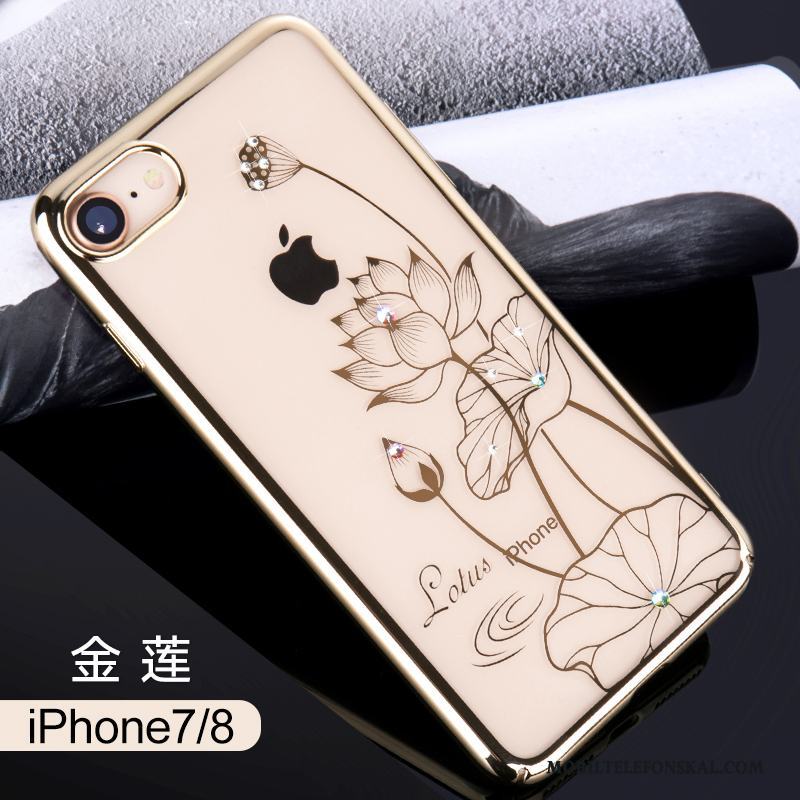 iPhone 7 Strass Ny Trend Skal Telefon Lyxiga Rosa Guld Elegant