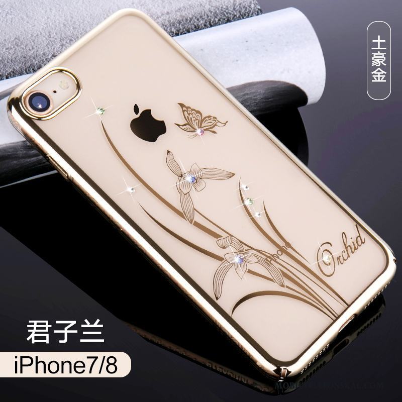 iPhone 7 Strass Ny Trend Skal Telefon Lyxiga Rosa Guld Elegant