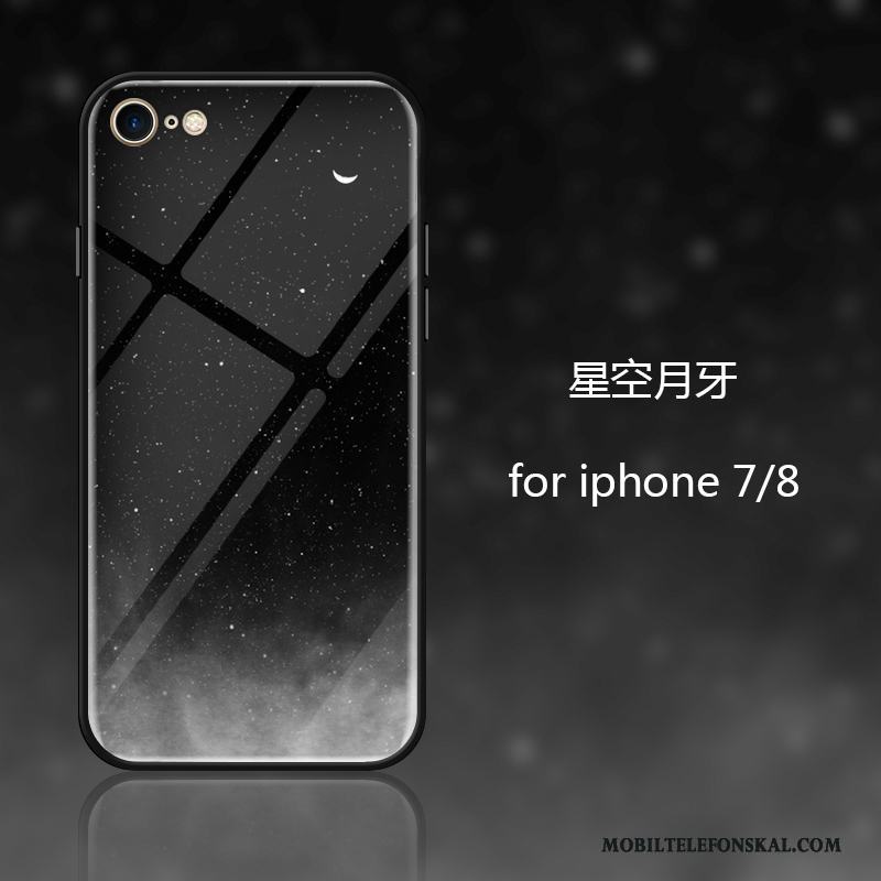 iPhone 8 Fallskydd Kreativa Glas Silikon Trend Skal Telefon Personlighet