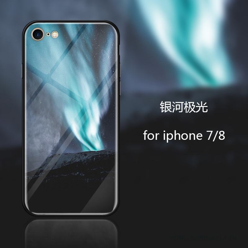 iPhone 8 Fallskydd Kreativa Glas Silikon Trend Skal Telefon Personlighet