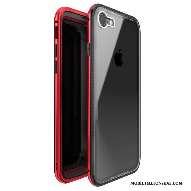 iPhone 8 Fodral Metall Skydd All Inclusive Purpur Skal Telefon Kreativa