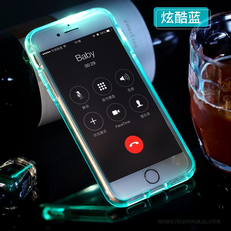 iPhone 8 Fodral Skal Telefon Cool Hård Trend Transparent Blå