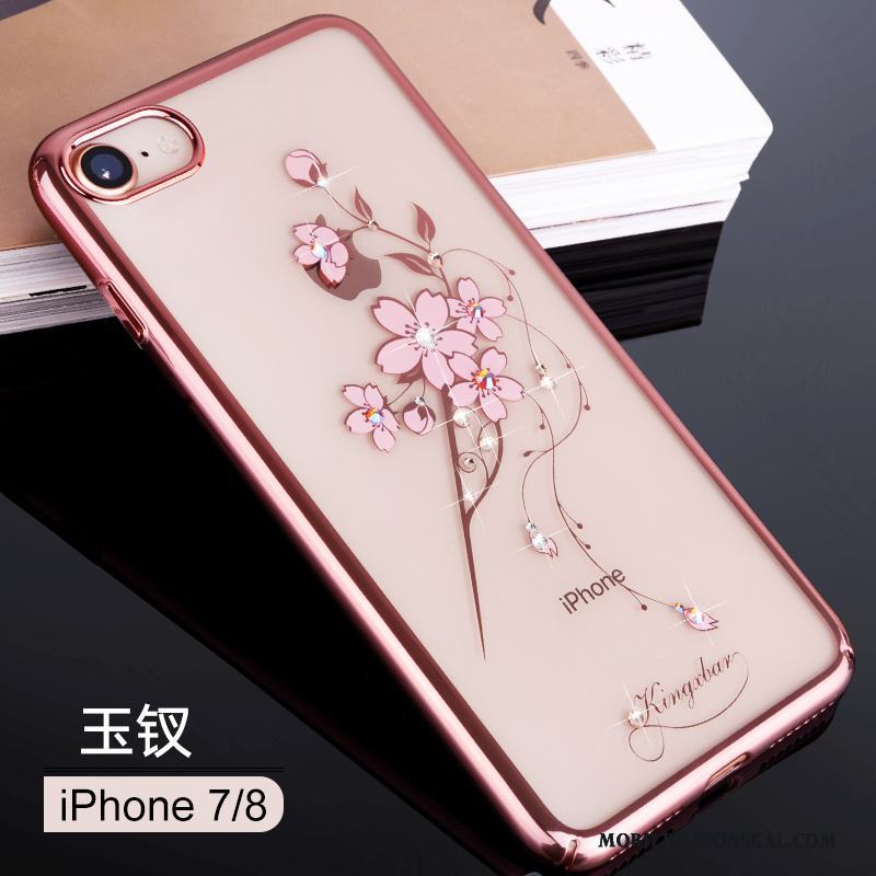 iPhone 8 Lyxiga Rosa Guld Fallskydd Skal Telefon Ny Trend Fodral