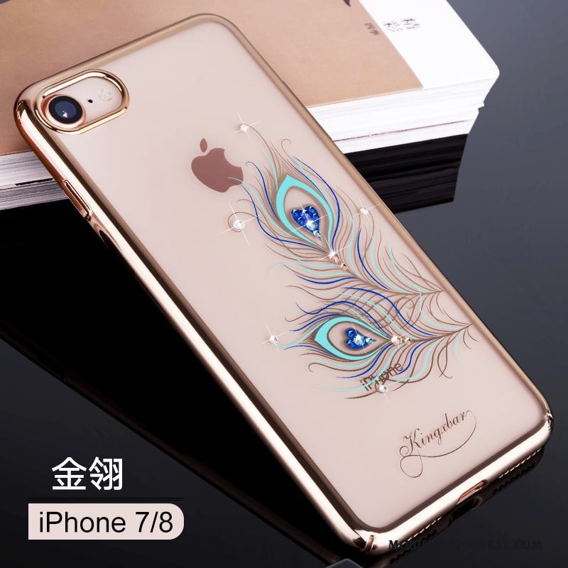 iPhone 8 Lyxiga Rosa Guld Fallskydd Skal Telefon Ny Trend Fodral