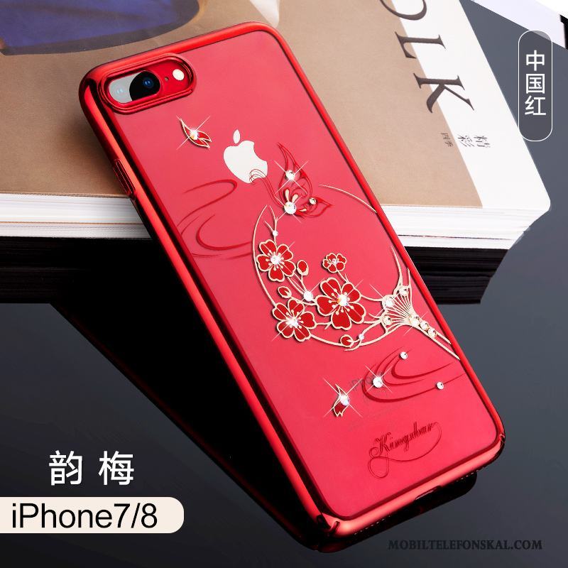 iPhone 8 Lyxiga Rosa Guld Fallskydd Skal Telefon Ny Trend Fodral