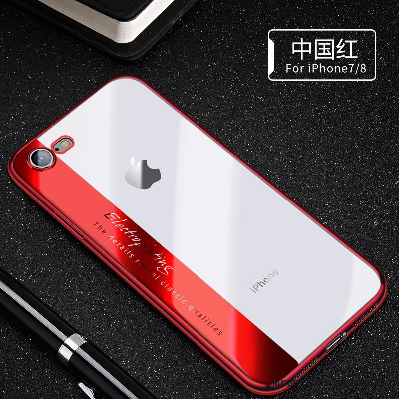 iPhone 8 Mjuk Rosa Guld Transparent Skal Telefon Silikon Trend Fodral