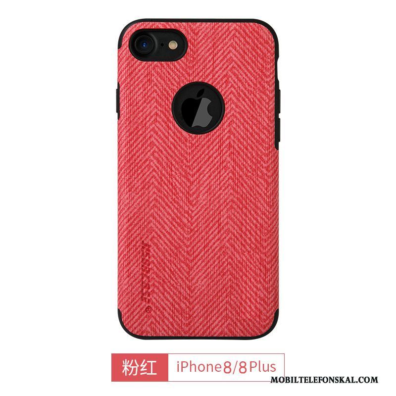 iPhone 8 Plus Enkel Skal Telefon Kaki Fodral Silikon Röd Skydd