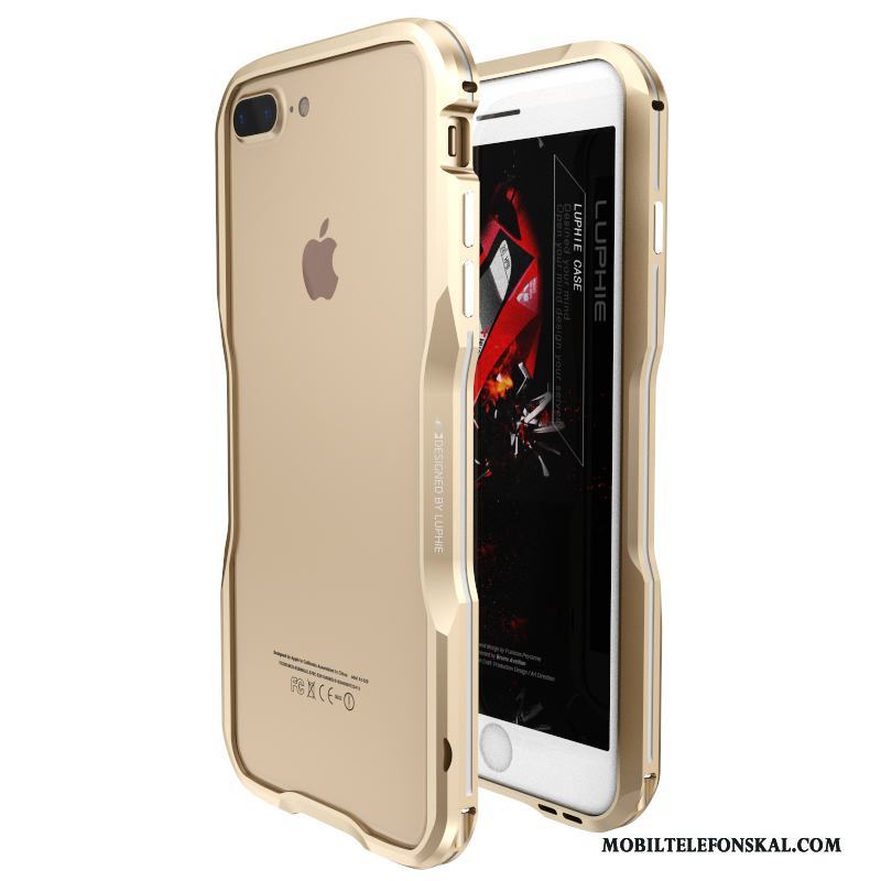 iPhone 8 Plus Fallskydd Ny Skal Telefon Kreativa Metall Fodral Trend