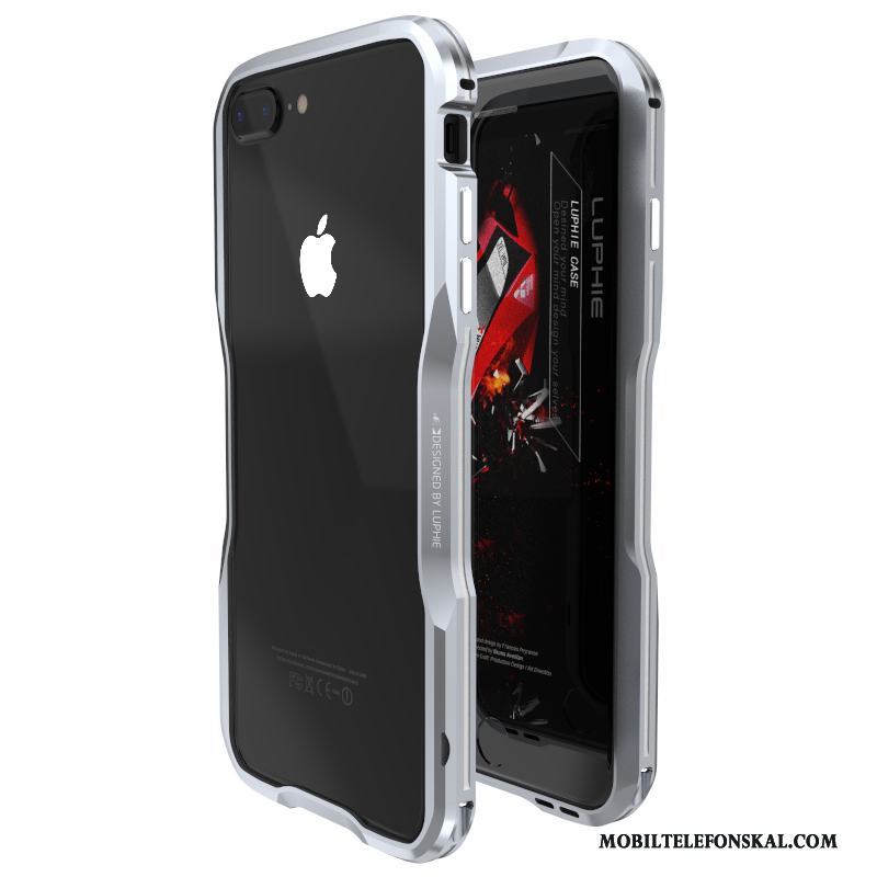 iPhone 8 Plus Fallskydd Ny Skal Telefon Kreativa Metall Fodral Trend