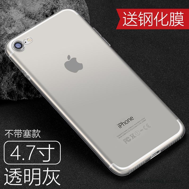 iPhone 8 Plus Fodral Slim Skal Telefon Transparent Skydd Fallskydd Guld