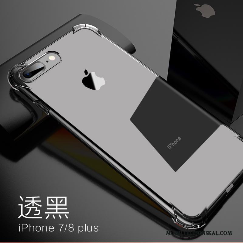 iPhone 8 Plus Pu Guld Explosionsfri Silikon Skal Telefon Pratkvarn All Inclusive