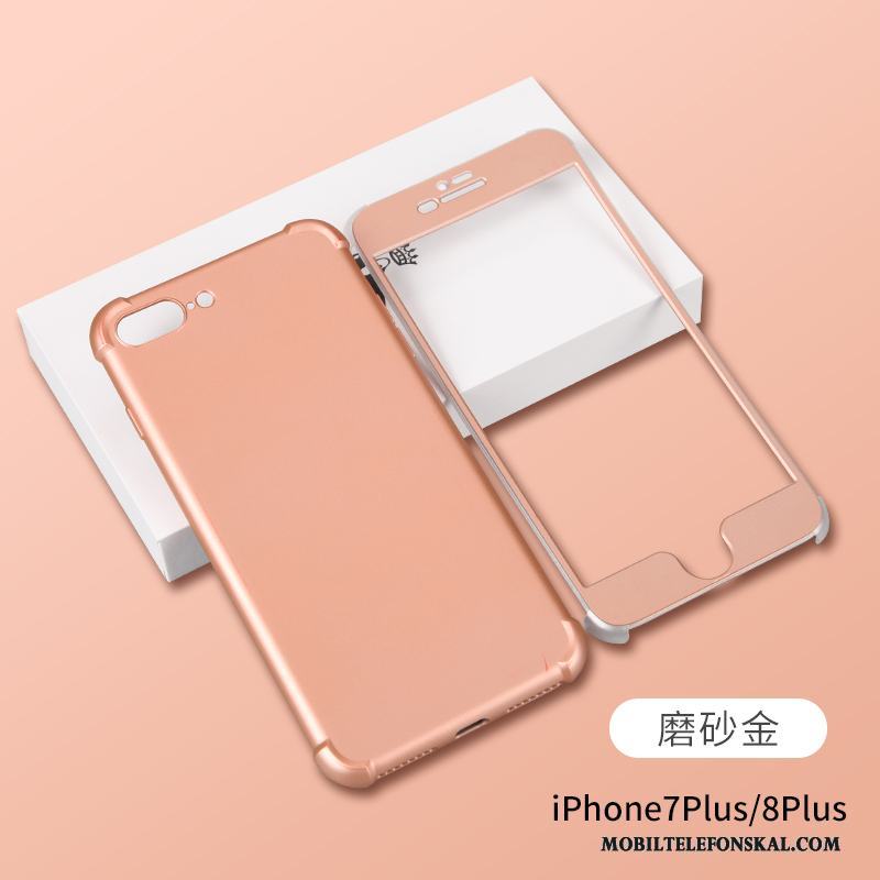 iPhone 8 Plus Rosa Pratkvarn Skal Telefon All Inclusive Transparent Fallskydd Silikon