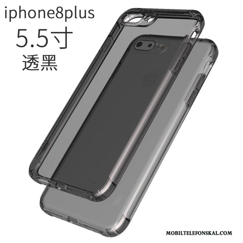 iPhone 8 Plus Silikon Fallskydd Skal Telefon Rosa Guld All Inclusive Trend Mjuk