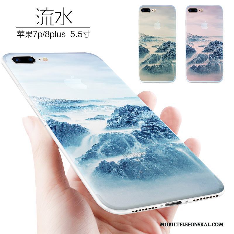 iPhone 8 Plus Skal Kreativa All Inclusive Personlighet Silikon Fodral Mjuk Nubuck