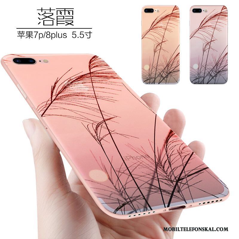 iPhone 8 Plus Skal Kreativa All Inclusive Personlighet Silikon Fodral Mjuk Nubuck