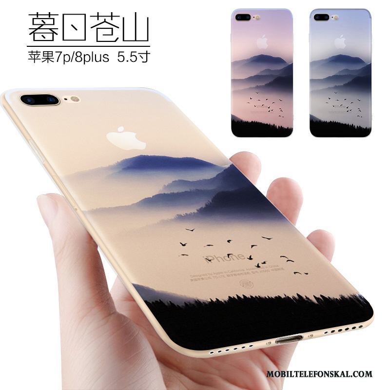 iPhone 8 Plus Skal Kreativa All Inclusive Personlighet Silikon Fodral Mjuk Nubuck