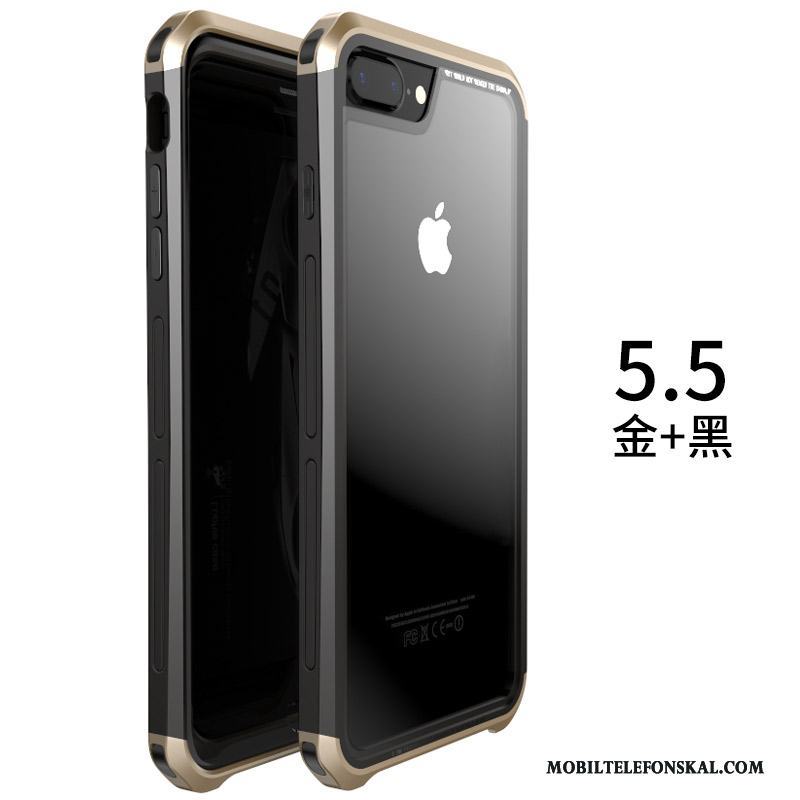 iPhone 8 Plus Skal Personlighet All Inclusive Fallskydd Ny Metall Röd Trend