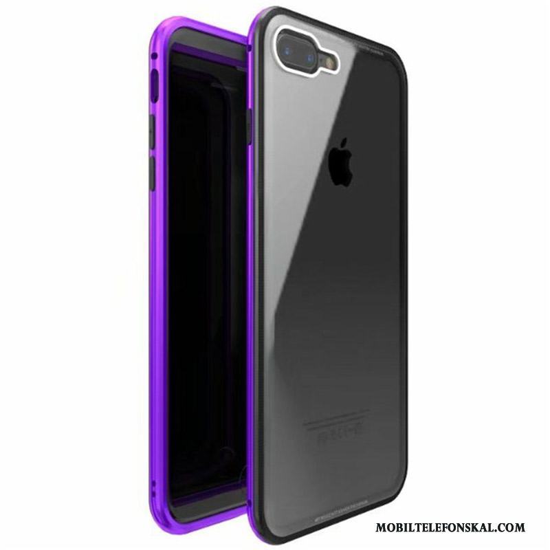 iPhone 8 Plus Skal Personlighet All Inclusive Fallskydd Ny Metall Röd Trend