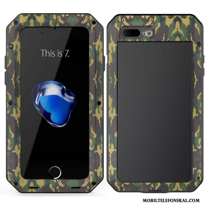 iPhone 8 Plus Skal Telefon Fodral All Inclusive Svart Skydd Silikon Fallskydd
