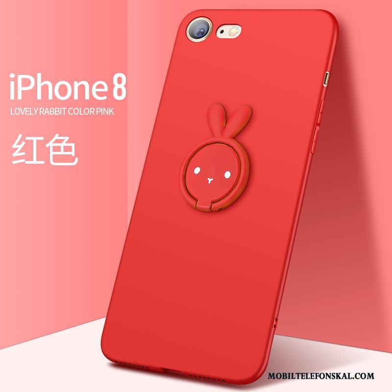 iPhone 8 Plus Skal Telefon Röd Silikon Fodral Kreativa Personlighet Fallskydd