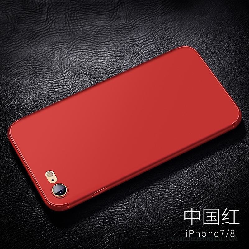 iPhone 8 Plus Skal Trend Mjuk Fodral Silikon Röd Telefon